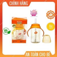 Bình ống hút Wesser, bình hút nước có tay cầm PPSU 260ml