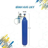 Bình oxy 10Lit + Đồng hồ thở
