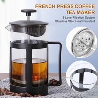 Bình pha cà phê kiểu pháp 350/600/800ml ​french press ấm pha cà phê trà ​thủy tinh Bình pha trà