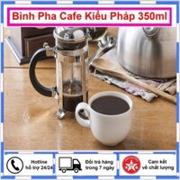 Bình Pha Cafe Kiểu Pháp 350ml (Bạc) - Bình pha cà phê french press - Dùng để pha trà hay cà phê "
