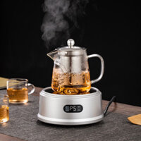 Bình pha trà chất thủy tinh ấm lọc trà có lõi lọc chịu nhiêt  inox 304 1800ml , hàng đẹp giá rẻ