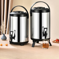 Bình pha trà giữ nhiệt, bình đựng trà sữa chất liệu INOX 304 cao cấp 6 Lít – 12 Lít