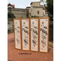 Bình phong gỗ hiện đại ( vách ngăn di động )