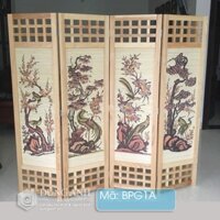 Bình phong gỗ sồi - Vách ngăn trang trí hiện đại, sang trọng, kín đáo