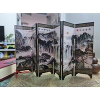 Bình phong Mini Để bàn Tranh Gỗ Sơn Mài (LACQUERWARE PAINTING)//T4