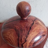 bình phú quý gỗ cẩm chỉ cao cả bi 17cm đường kính 20cmx20cm