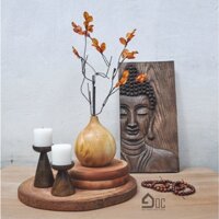 Bình Phú Quý Hút Tài Lộc Bằng Gỗ Góc Decor