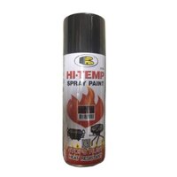 Bình phun sơn xịt chống cháy, chịu nhiệt độ cao HI-TEMP Bosny màu đen mờ No.1200