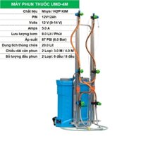 Bình phun thuốc trừ sâu UMD-4M Cần 3m, Bình xịt điện, Máy xịt phun thuốc khử trùng