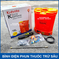 Bình phun xịt trừ sâu khử khuẩn tưới cây bằng điện Kubota 16L