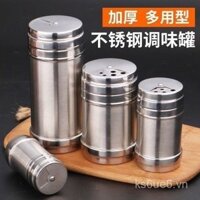 Bình rắc gia vị BBQ bằng thép không gỉ dày, chai gia vị hạt tiêu, gia đình, hạt thì là, chai gia vị lỗ lớn, bình gia vị cho quầy hàng đường phố