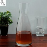 Bình Rót Bình Thở Rượu Vang, Chai Thủy Tinh Đựng Nước, Sữa, Dung Tích 1000 ml - Made in Italy