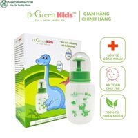 Bình rửa mũi cho trẻ Dr.Green Kids, kèm 30 gói muối biển, thiết kế nhỏ gọn, đầu rửa silicon mềm mại, điều trị viêm mũi