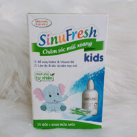 Bình rửa mũi cho trẻ em SinuFresh Kids (bộ 15 gói + 1 bình)