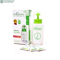 Bình rửa mũi Dr. Green Tặng kèm 10 gói muối