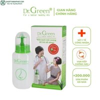 Bình rửa mũi Dr.Green chính hãng, Đầu rửa silicon, 1 bình kèm 10 gói muối biển, điều trị viêm mũi xoang