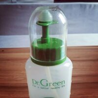 Bình rửa mũi Dr.Green đầu silicon tặng kèm đầu nhựa và muối biển nha đam