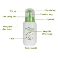 Bình Rửa Mũi Dr.Green - tặng kèm 10 gói muối