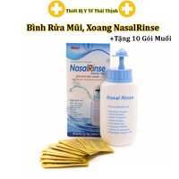Bình Rửa Mũi Nasal Rinse Tặng Kèm 10 Gói Dung Dịch Muối