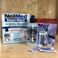Bình rửa mũi Neilmed kèm 50 gói muối