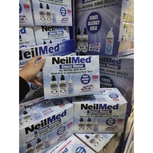Bình rửa mũi Neilmed Mỹ 240ml kèm 50 gói muối
