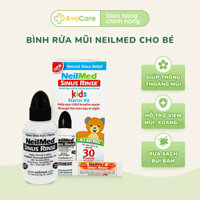 Bình rửa mũi NeilMed Sinus Rinse Kids kèm 30 gói muối cho bé từ 2 tuổi
