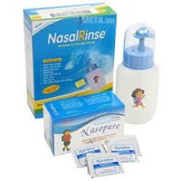 Bình rửa mũi trẻ em Nasal Rinse (Tặng kèm hộp muối rửa mũi)