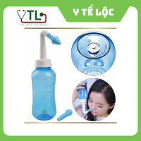 BÌNH RỬA MŨI WATER PULSE DÀNH CHO NGƯỜI LỚN VÀ TRẺ EM TẶNG KÈM 1 CHAI NƯỚC MUỐI SINH LÍ 500ML - HOẶC COMBO 30 GÓI MUỐI