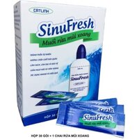 Bình rửa mũi xoang cát linh SinuFresh kèm 30 gói muối