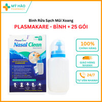 Bình Rửa Mũi Xoang PlasmaKare Nasal Clean - Làm Sạch Mũi, Giảm Sổ Mũi, Nghẹt Mũi (Bình +25 Gói Muối)