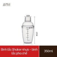 Bình Shaker nhựa - bình lắc pha chế (350ml)