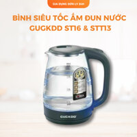 Bình Siêu Tốc Ấm Đun Nước GUGKDD ST16 & STt13 Cao Cấp Cách Nhiệt Có Đèn LED Tự Động Ngắt Dung Tích 2L