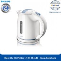 Bình siêu tốc Philips 1.5 lít HD4646 – Hàng Chính Hãng – Bảo Hành 2 Năm Toàn Quốc