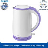 Bình siêu tốc Philips 1.7 lít HD9312 – Hàng Chính Hãng – Bảo Hành 2 Năm Toàn Quốc