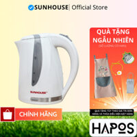 Bình siêu tốc Sunhouse 1.7 lít 1800W Chính hãng, TẶNG CỌ RỬA, Ấm đun nước sôi nhanh SHD1300 - HAPOS OFFICIAL