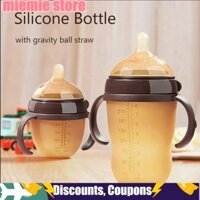 Bình silicon Nano có tay cầm cai sữa cho bé, Bình sữa cho bé từ 0 đến 9 tháng tuổi, 150ml / 250ml