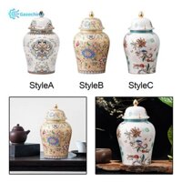 Bình sứ Gazechimp tráng men Trang trí nội thất đẹp Trang trí nghệ thuật giọng, Bình hoa gừng gốm, 12cmx20cm