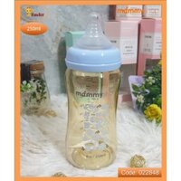 Bình sữa 250ml hồ lô cổ rộng nhựa PPSU mammyshop - màu xanh dương