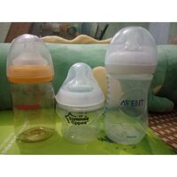 Bình sữa Avent cổ rộng 260ml + núm bình Avent số 1 và số 4