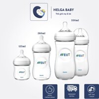 Bình sữa Avent Natural 125 260 330ml, Bình sữa Avent chính hãng [Được chọn núm 0 > Y] [ĐỤC LỖ MIỄN PHÍ]