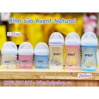 Bình sữa Avent Natural 125ml & 260ml (BÌNH TÁCH SET KO CÓ VỎ HỘP)