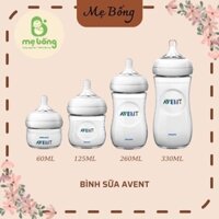 Bình sữa Avent Natural nhựa không BPA  60ml/125ml/260ml/330ml