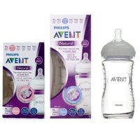 Bình sữa Avent thủy tinh dung tích 120ml/ 240ml Hàng chính hãng cho bé