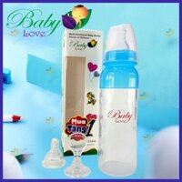 Bình sữa Baby Love silicon 2in1 cổ hẹp 110ml  -  Anh ( tặng thêm 1 núm ti )