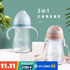 Bình sữa cổ rộng mô phỏng tự nhiên có tay cầm Bebe Confort 240ml