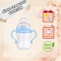 Bình Sữa BEBU Silicon Kháng Khuẩn Không BPA An Toàn Cho Bé 240ml