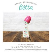 BÌNH SỮA BETTA 120ML TRITAN MADE IN JAPAN (MÀU HỒNG)