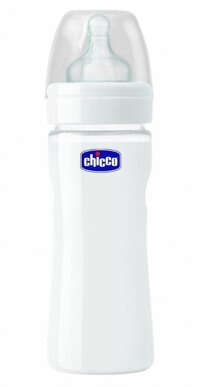 Bình Sữa Chicco Thủy Tinh Tự Nhiên Núm Sillicone