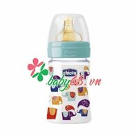 Bình sữa CHICCO WELLBEING với con 150ML núm cao su-70720