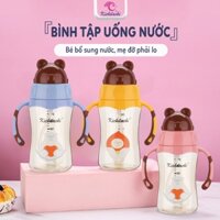 Bình Sữa Cho Bé + Đầu Tập Uống Nước, Nhựa Trita Cao Cấp KICHI (TẶNG KÈM CỔ BÌNH NÚM VÚ)